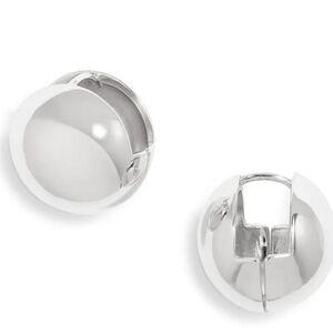 Orb Huggie Hoop Earrings Open Edit